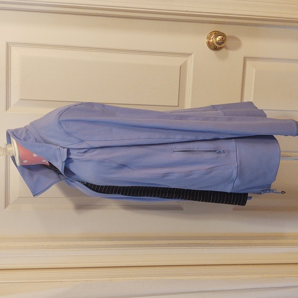 Lululemon Full Zip Jacket (Size 10) Periwinkle Sweatshirt No Hood - Picture 2 of 8